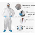 disposable SMS non woven dustproof coverall